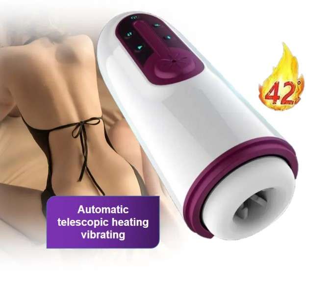 Intelligent Heating Sucking Simulation Stretch masturbation Cup - Image 2