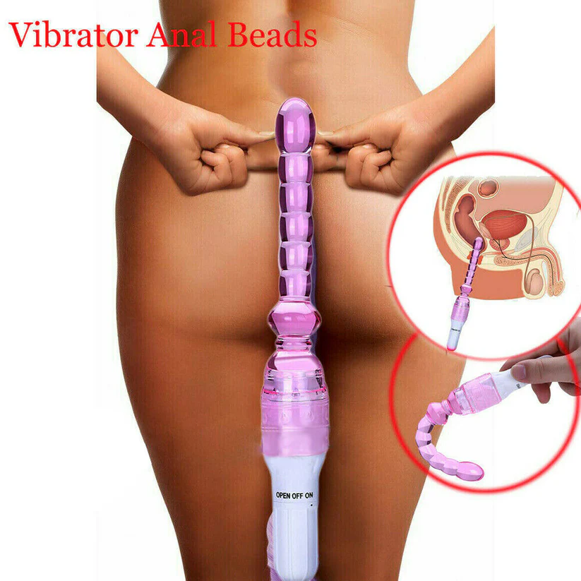 JELLY VIBRATOR LONG ANAL BEADS - Image 3