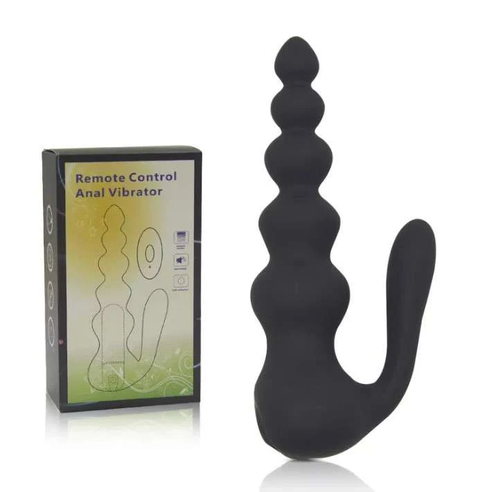 Anal Plug Vibrator Beads 3 heads with Remote - Image 4